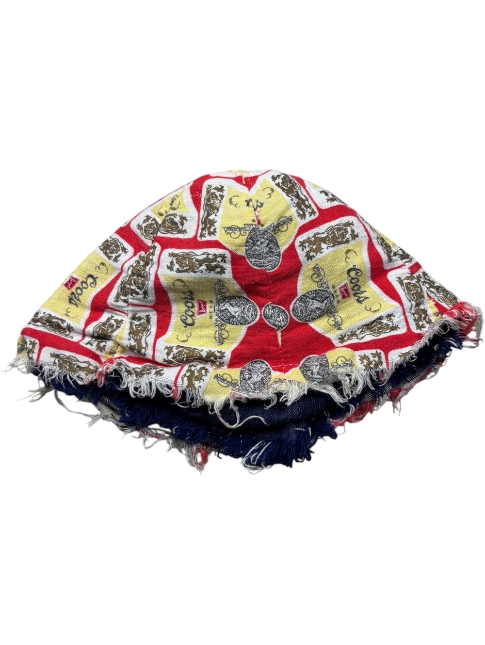 Coors 80s Handmade Beer Print Bucket Hat